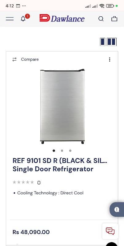 Dawalance Refrigerator (Scratch less with original Box Packing) 5