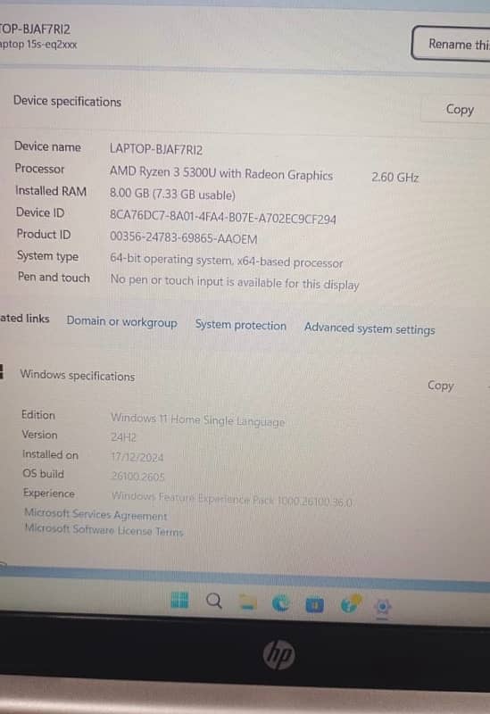 hp laptop brand new 2