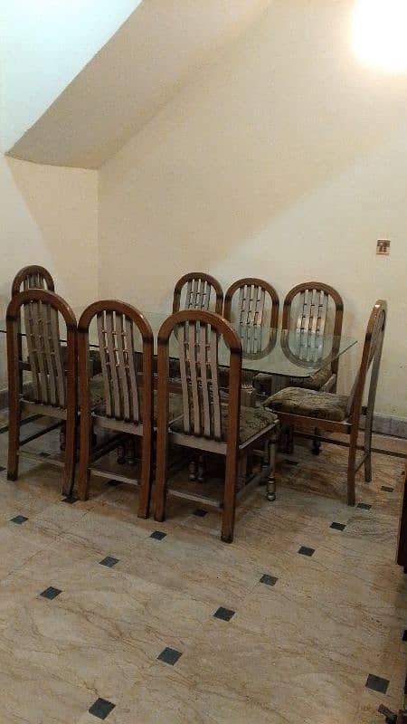 8 chairs Dining Table urgent sale , 1