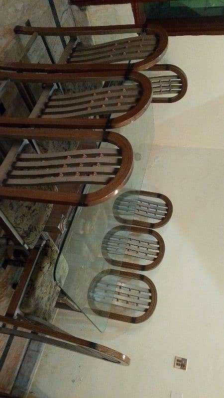 8 chairs Dining Table urgent sale , 4