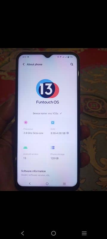 Vivo Y33s 8gb 128gb with Original Box 3