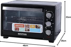 Krypton Electric Oven 6 Power Levels And 60 Minute Timer 19 l