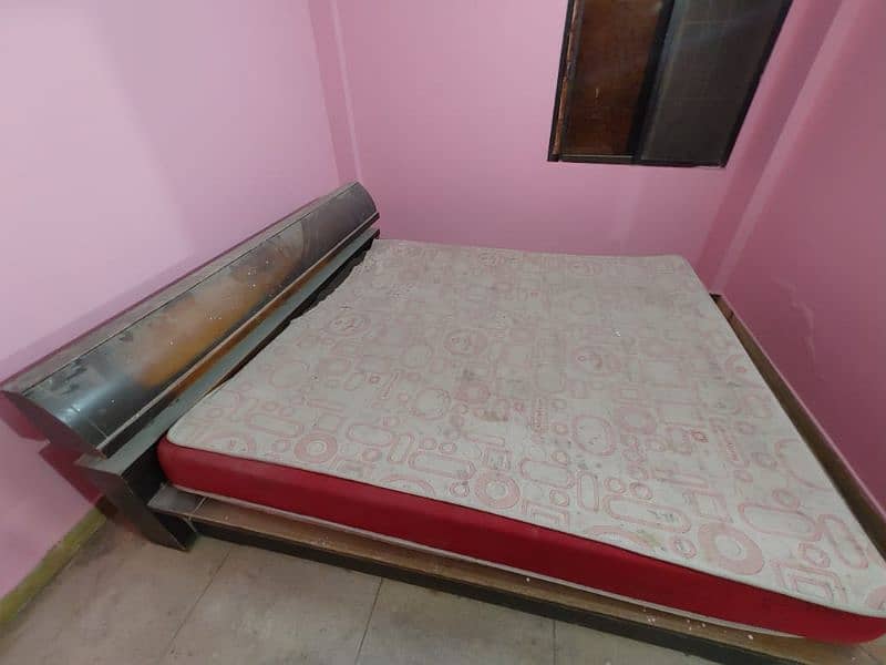 FOR SALE: High-Quality Furniture - Double Bed and Wooden Rack 1