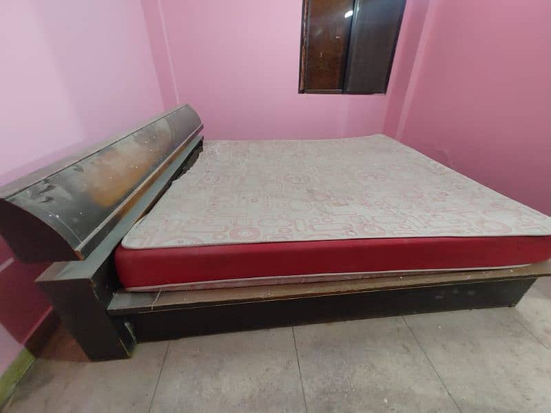 FOR SALE: High-Quality Furniture - Double Bed and Wooden Rack 3