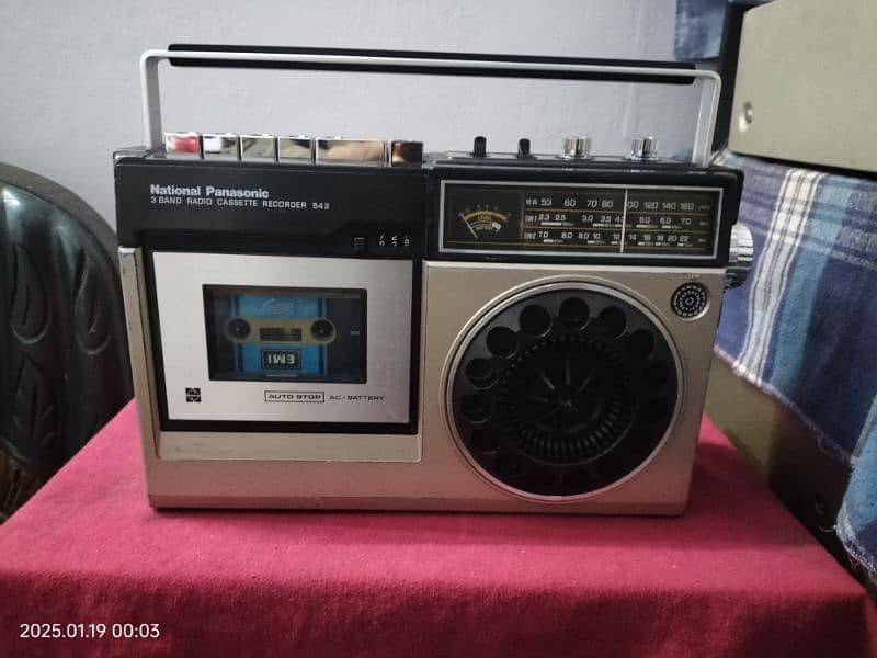 National Panasonic Radio Tape Recorder RQ 543 1