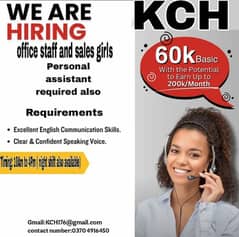 female staff required