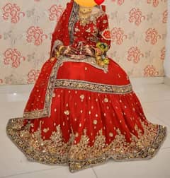 Bridal Rajisthani Lehnga/Farshii lehnga/Bridal wear/Bridal outfit