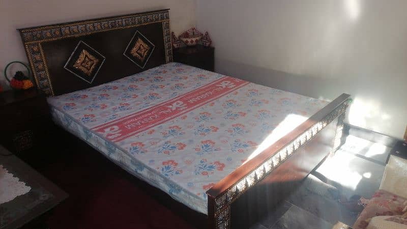 dubbel bed set with matress 0