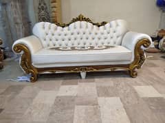 L shape sofa set / 5 seater sofa set / wooden sofa set / luxury sofa