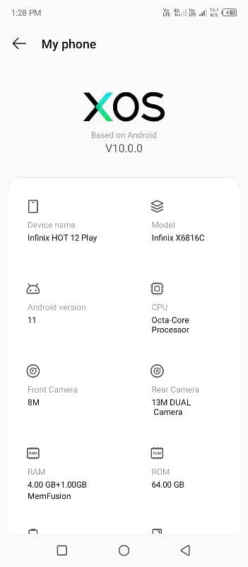 INFINIX HOT 12 PLAY 4