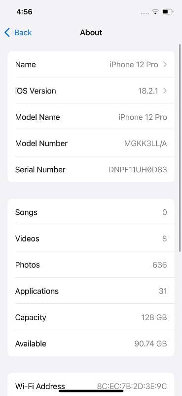 iphone 12 pro 128gb pta approve 9