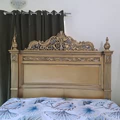 Deco King Size Bed with Side and Dressing Table