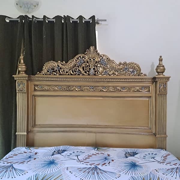 Deco King Size Bed with Side and Dressing Table 0