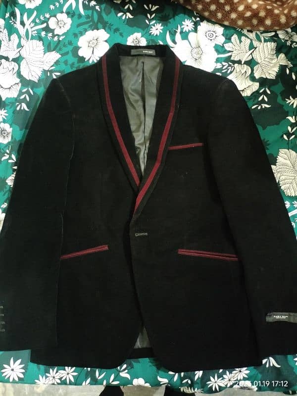 Velvet Coat Single Button S/M Size 0