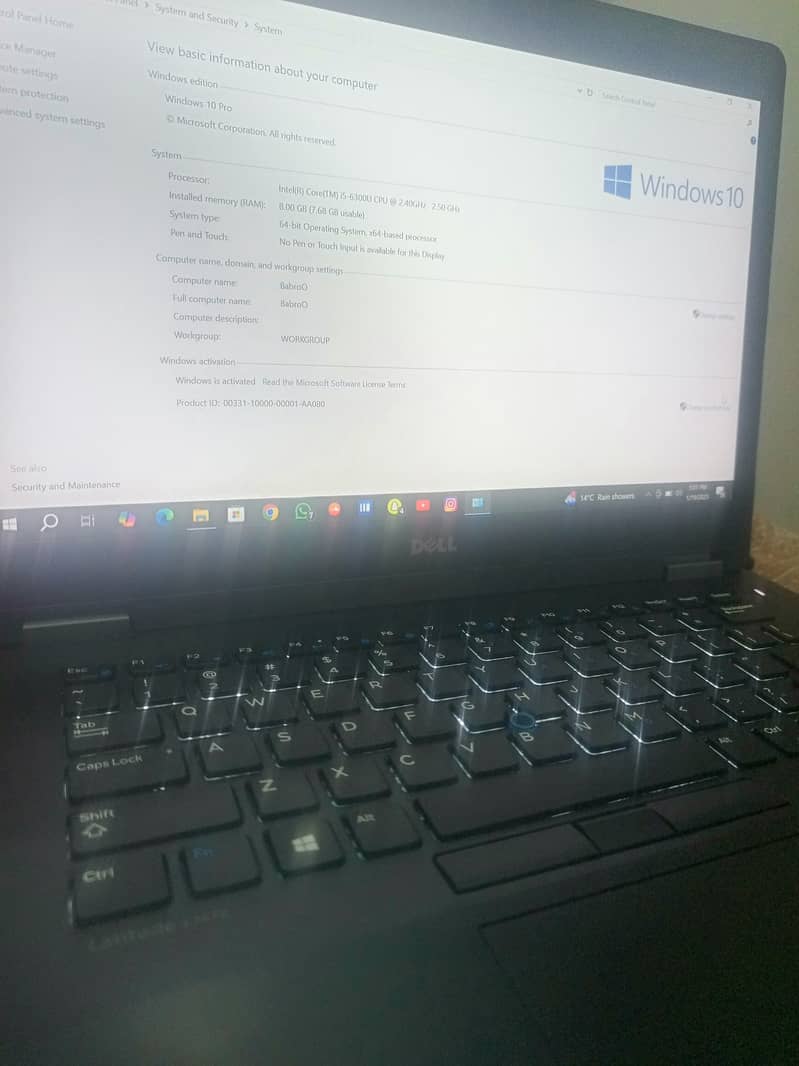 Dell latitude E7470 core i5-6400U 1