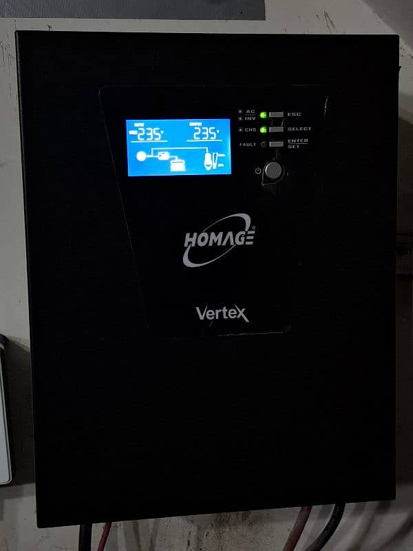 Homage Inverter UPS - HVS 2414SCC - 1800 Watts (SOLAR SUPPORTED INVERT 1