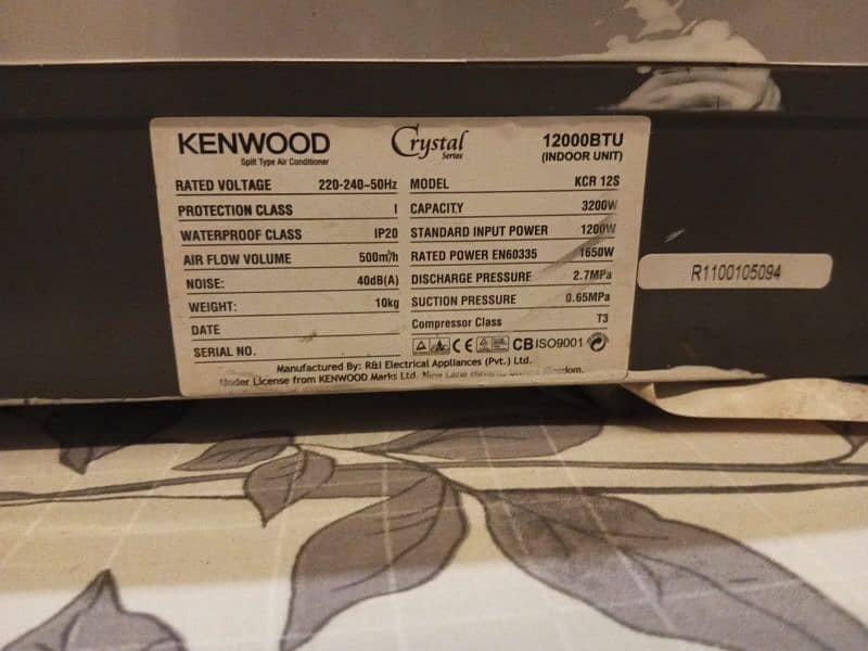 kenwood indoor unit available for sale /0340/9621/998/ 1