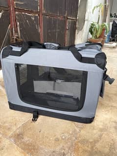 cat carrier and a beautiful bed  brand new