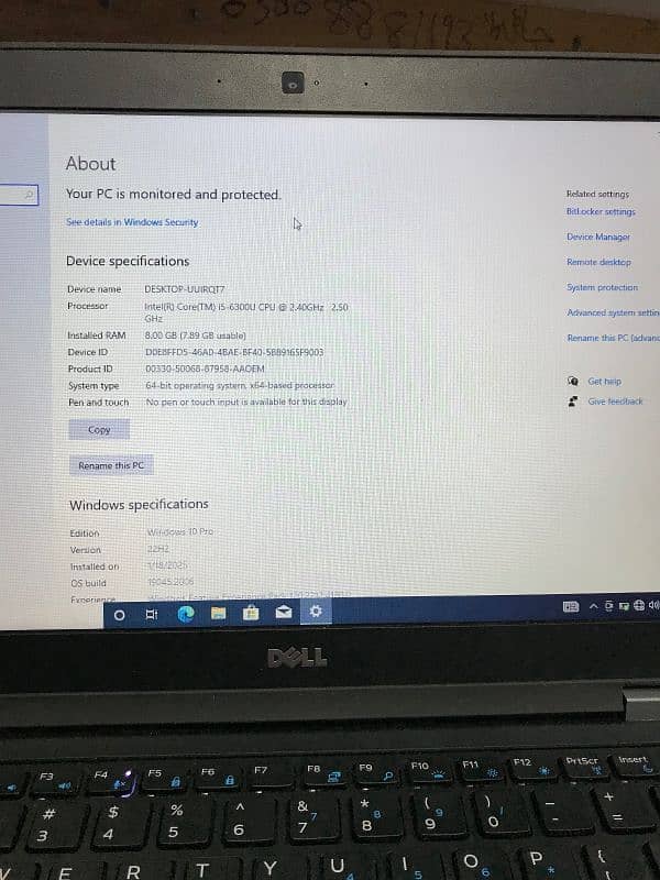 DELL 7470 & 5470, i5 6th 8GB Ram, 256GB NVMe & Backlight Keyboard 3