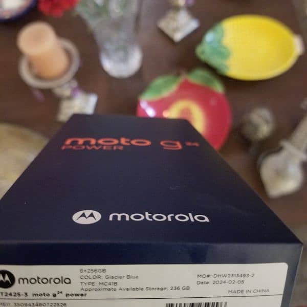 MOTO G POWER24 8GB RAM 256GB ROM DUAL SIM NEW BOX PACK 1