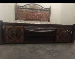 iron bed in good condition with mattress