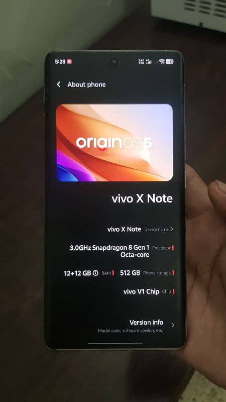 vivo X Note exchange possible 8