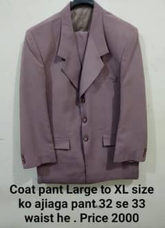 Coat Pant Used