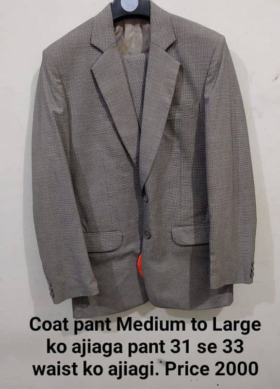 Coat Pant Used 2