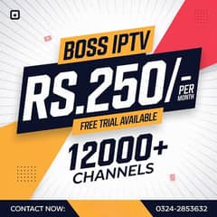 Free Trial + Affordable IPTV! Get Boss IPTV – Call 0324-2853632