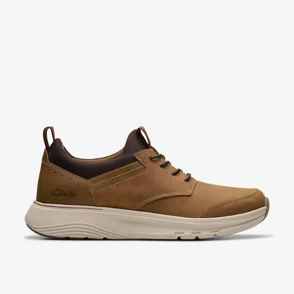 Shoes Clarks UK Mens Motion Trek EZ Dark Tan Leather 2