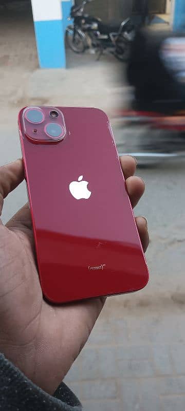 I phone 13 jv 128 red Colour with 20 w charger 3