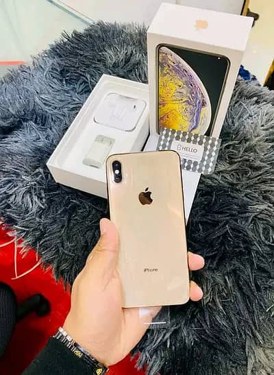 Apple I phone Xs max PTA approved 512 GB with complete box 1