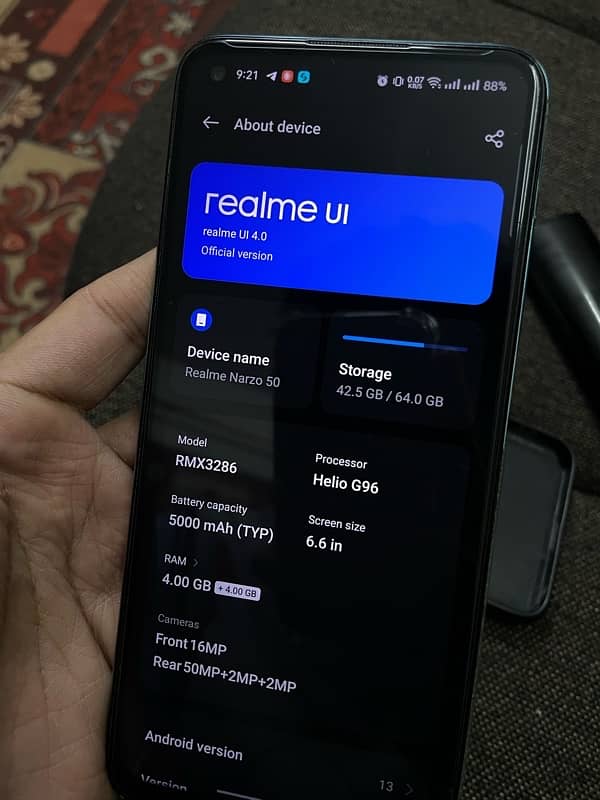 realme Narzo 50 8gb 64gb  new Complt saman 2