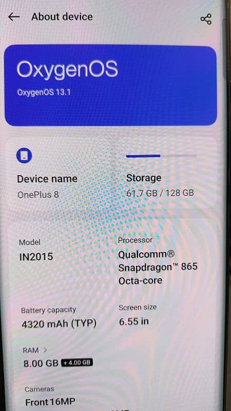 One plus 8 12/128 Dual sim 7