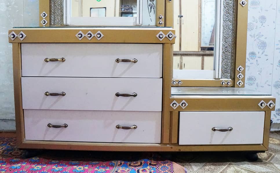 Double Bed With Side Table & Derssing(Deco Paint) 7