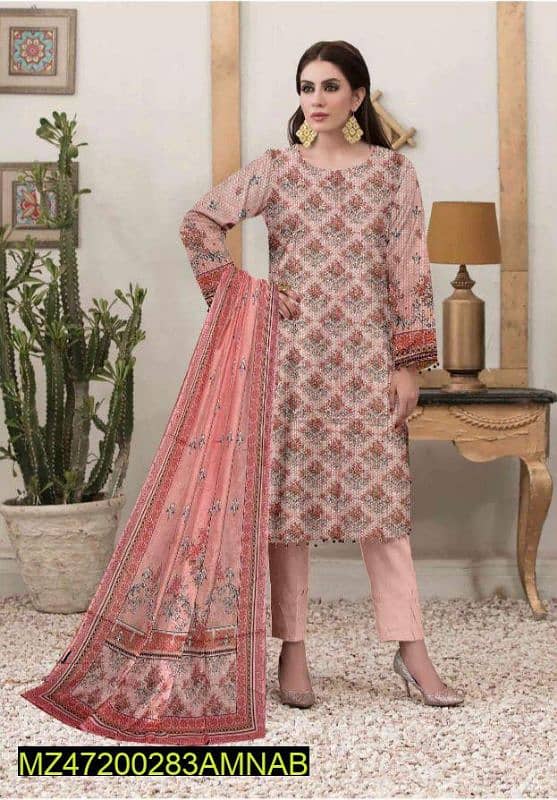 Amna-B-Andaleeb 3pcs women's lawn suit 0