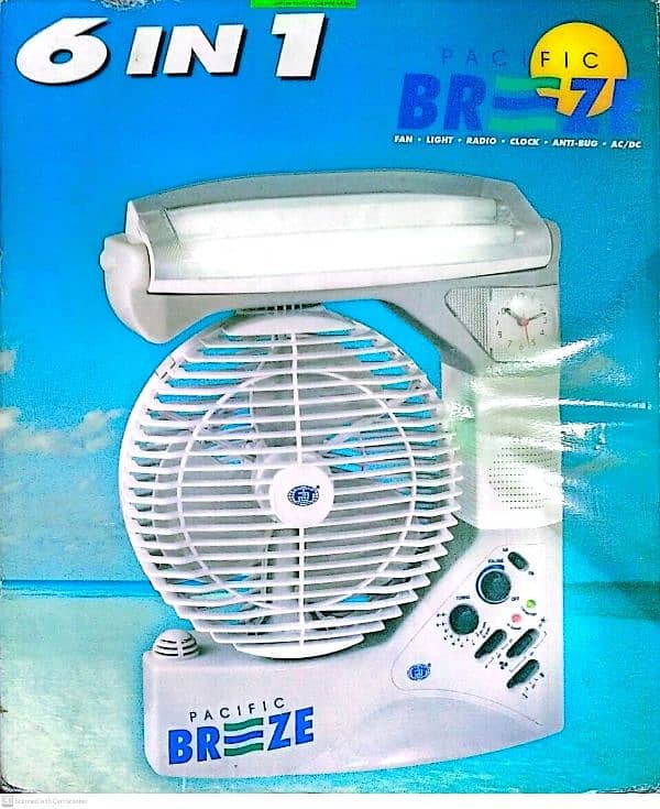 rechargable 6 in 1 fan like new 0