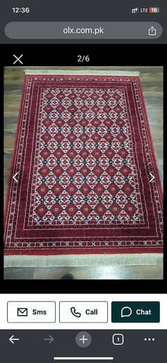 Silky Rug / Carpet 6 feet long