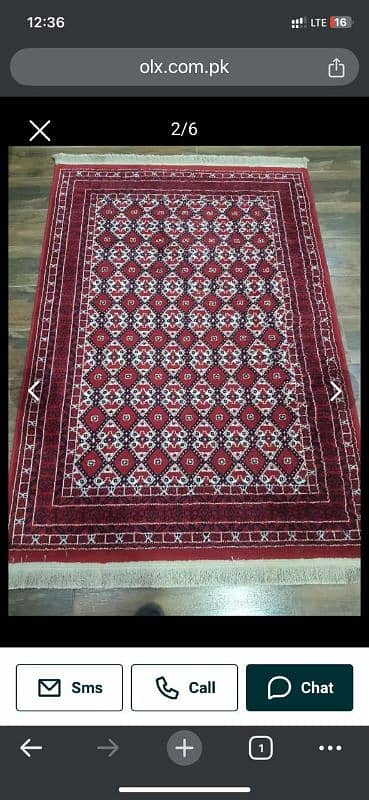 Silky Rug / Carpet 6 feet long 0