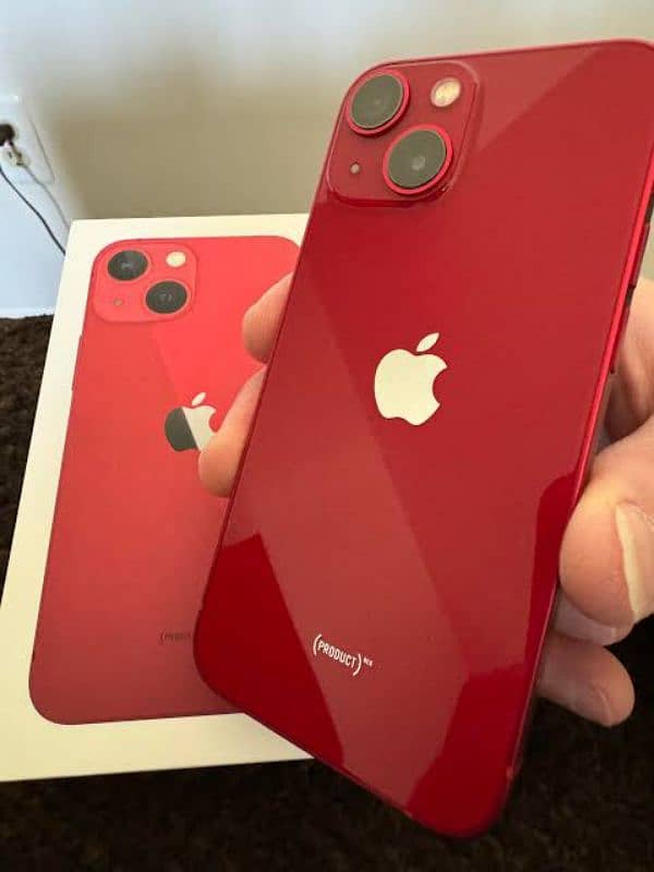 iPhone 13 128gb factory unlocked red color with box iphone apple 0