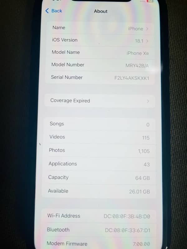 IPhone XR Non PTA up for sale 8