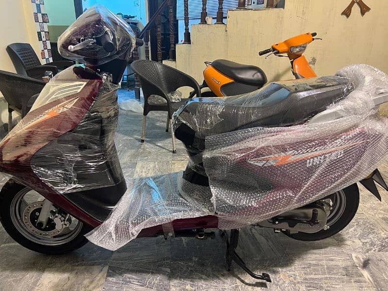 united 100cc self start petrol scooty 2024 1