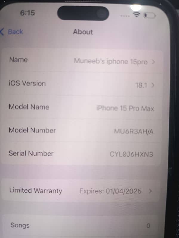 iPhone 15 pro max 256gb 4