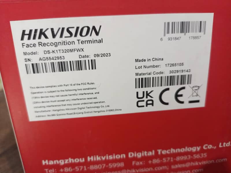 Biomatric hikvision 2