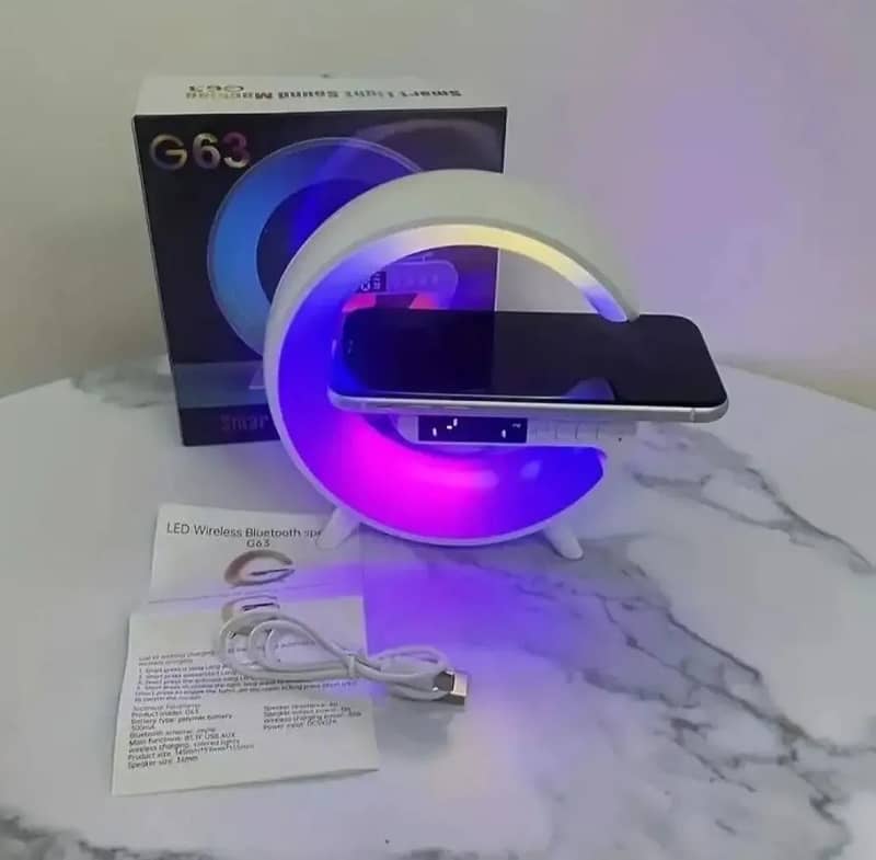 G63 RGB Light Bluetooth Speaker with Wireless Charging 9