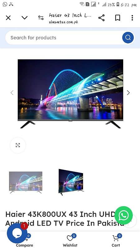 Haier 43 inches LED 0