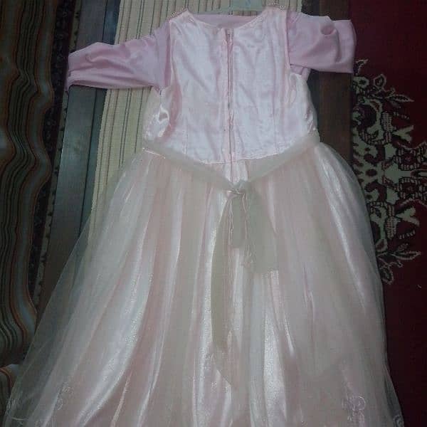 fairy dress 7-8 years girl with inner baby pink colour almost new 0