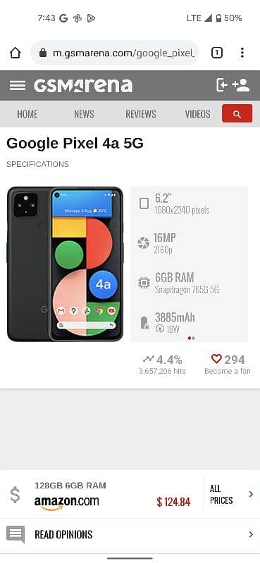 Google pixel 4a.  5g 1