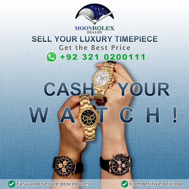 Get Cash / Rolex Cartier Omega Hublot Chopard Breitling Rado Tag Heuer 0