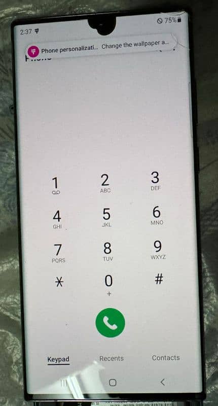 samsung s22 ultra panel only small dot 0